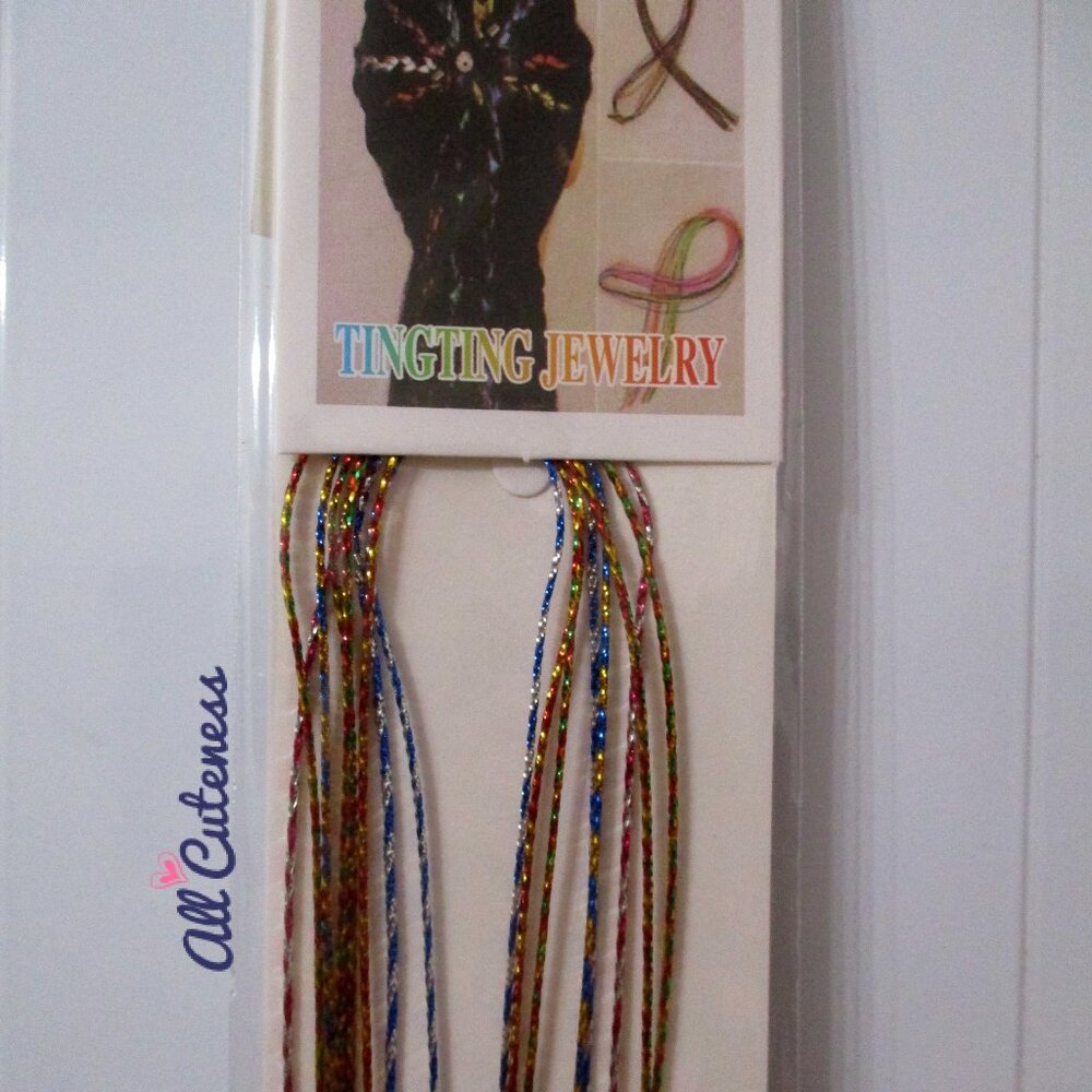 🎀 Colorful Rainbow Hair Tinsel - Hair Accessories
